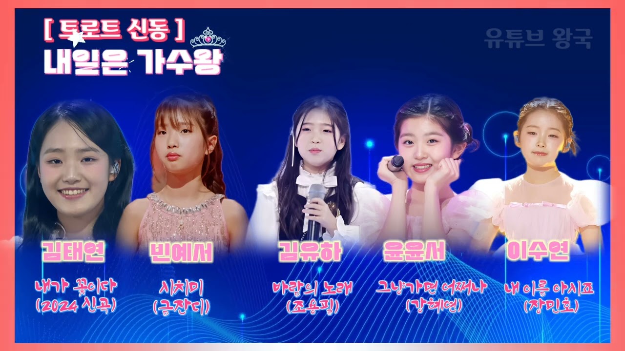 2025년 2월 19일🎤 트로트 신동 [내일은 가수왕]⭐️김태연. 빈예서. 김유하. 윤윤서. 이수연