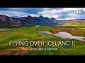 Flying over iceland ii aerial nature sceneries with ambient music 4k udrone film