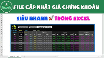 Cập nhật giá chứng khoán siêu nhanh trong Excel | Đam mê Excel