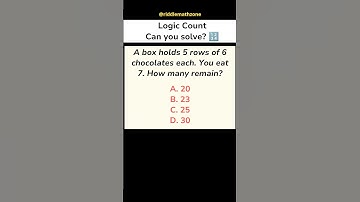 Logic count | Can you solve #shorts #riddlemathzone #maths