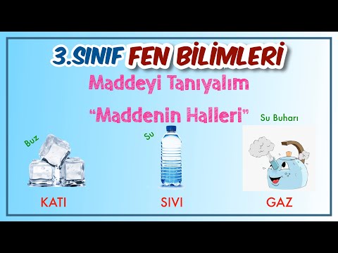 Maddeyi Tanıyalım - Maddenin Halleri - 3. Sınıf Fen Bilimleri