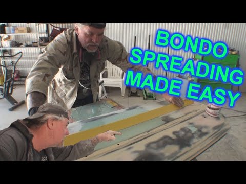 How To Spread Bondo - Auto Paint And Body Tech Tips - YouTube