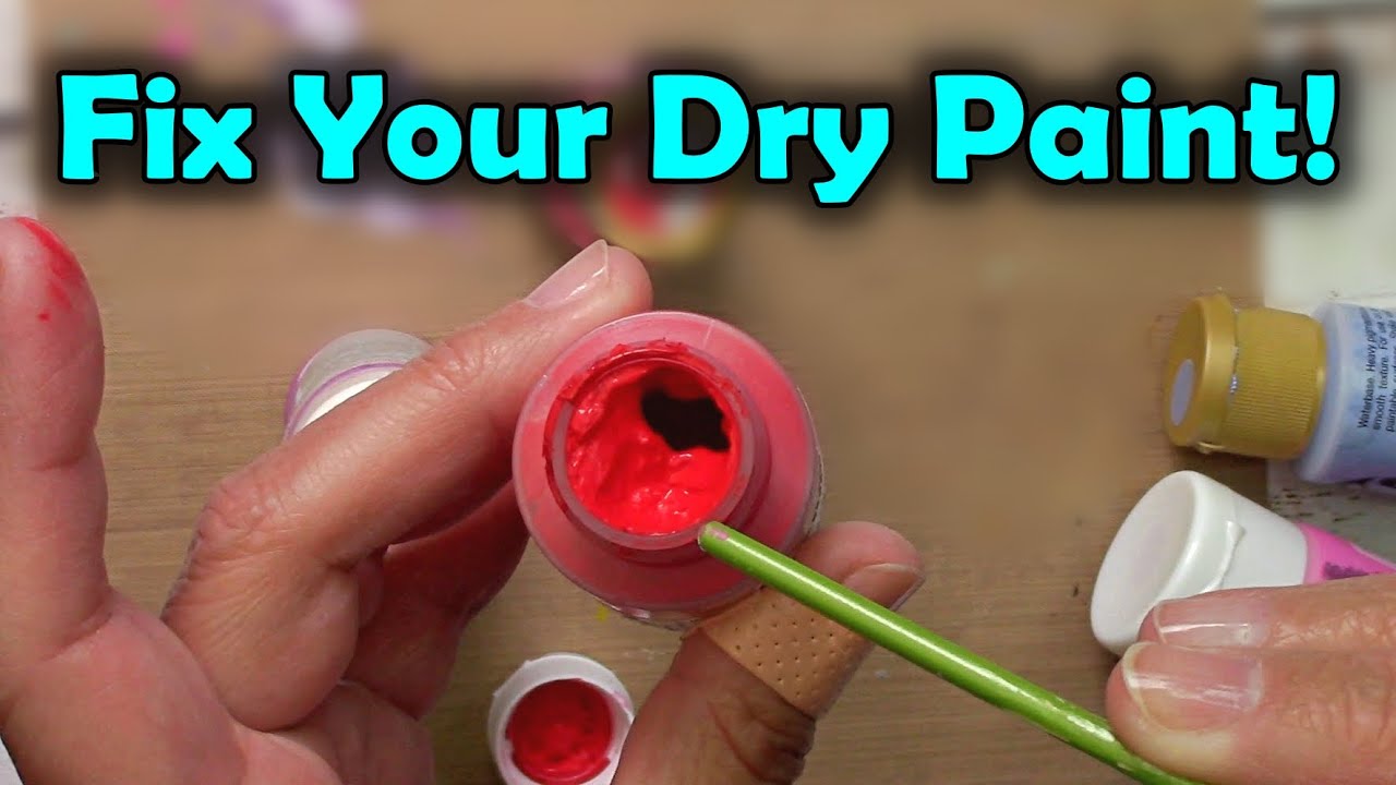 How To Revive \U0026 Restore Dried Out Acrylic Paint [Super Amazing!]