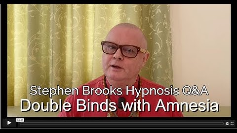 Ericksonian Hypnosis Training - Double Binds with Amnesia