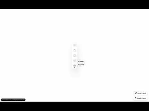 Menu with interactive tooltip Vertical