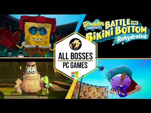 SpongeBob SquarePants Battle for Bikini Bottom - Rehydrated – All Bosses / Губка Боб – Все Боссы