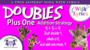 Doubles Plus One - Addition Facts - Animated Song With Lyrics!