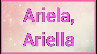 Ariela, Ariella Name Origin Variations