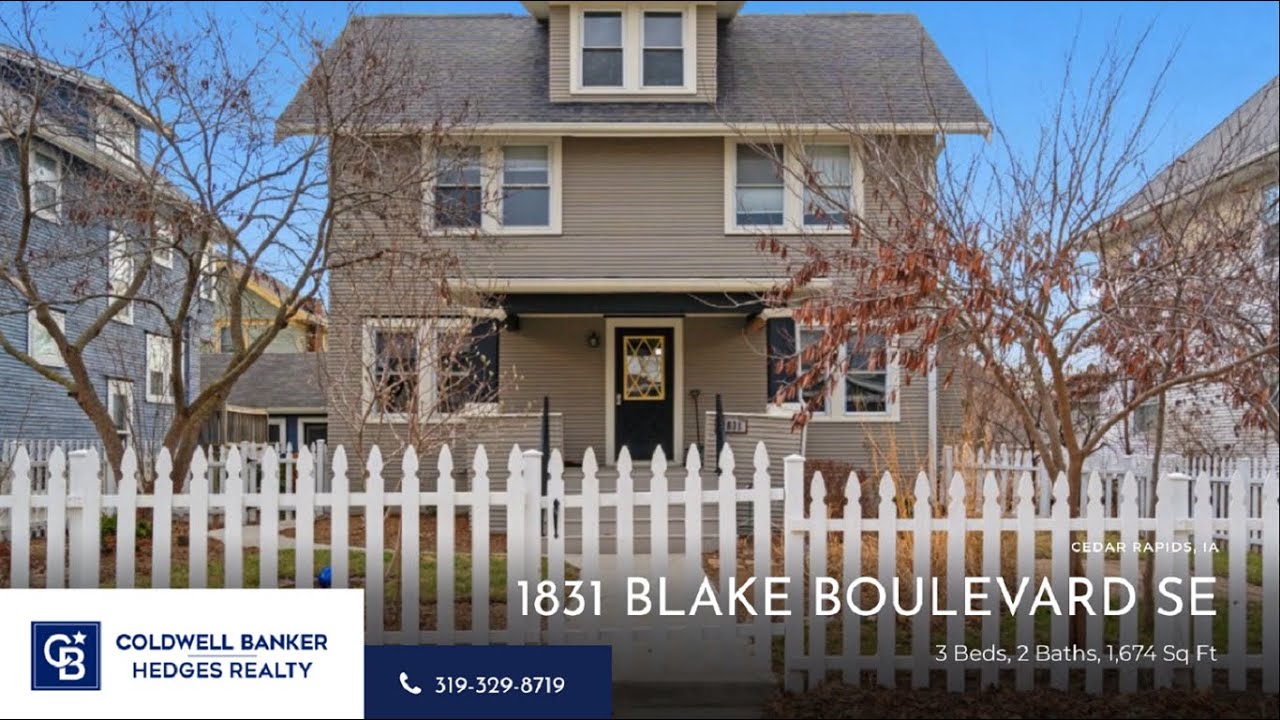 1831 BLAKE BOULEVARD SE, CEDAR RAPIDS, IA MLS 2401304 Coldwell Banker Hedges Realty YouTube