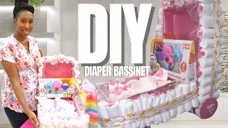 How To Make A Diaper Bassinet | Easy #BabyShower #DIY | Creative Way to Gift Diapers