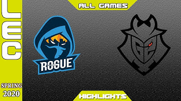 RGE vs. G2 HIGHLIGHTS - Week 3 Day 1 - LEC Spring Split - Rogue vs. G2 Esports (2020)