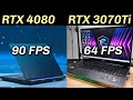 RTX 4080 12GB (Laptop) Vs RTX 3070Ti (8GB) - How Much Faster??
