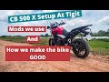 Honda cb 500x mods and customizations done at tigitmotorbikes