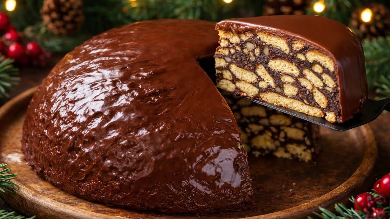 Рождественский десерт за 5 минут 🎄 Духовка не нужна! Все в восторге 😍