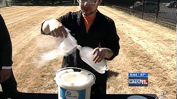 Trash Can Launched with liquid nitrogen