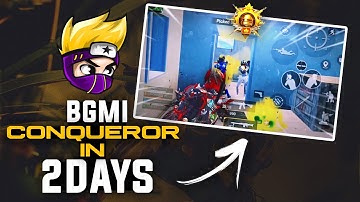 THIS IS HOW I REACHED CONQUEROR IN BGMI | 2 DAYS | BATTLEGROUNDS MOBILE INDIA