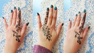 كتابات سهلة على اليد . نقش رموز بسيطة/ اجمل رسومات  نقش الحناء  mehndi  tattoo henna