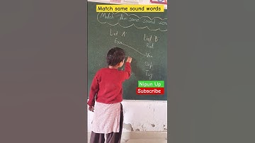 Match the same sound | Nipun Bharat Mission #shorts #viral #activity #nipun