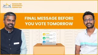 Final Message Before You Vote Tomorrow | BAF | Lok Sabha Elections Resimi