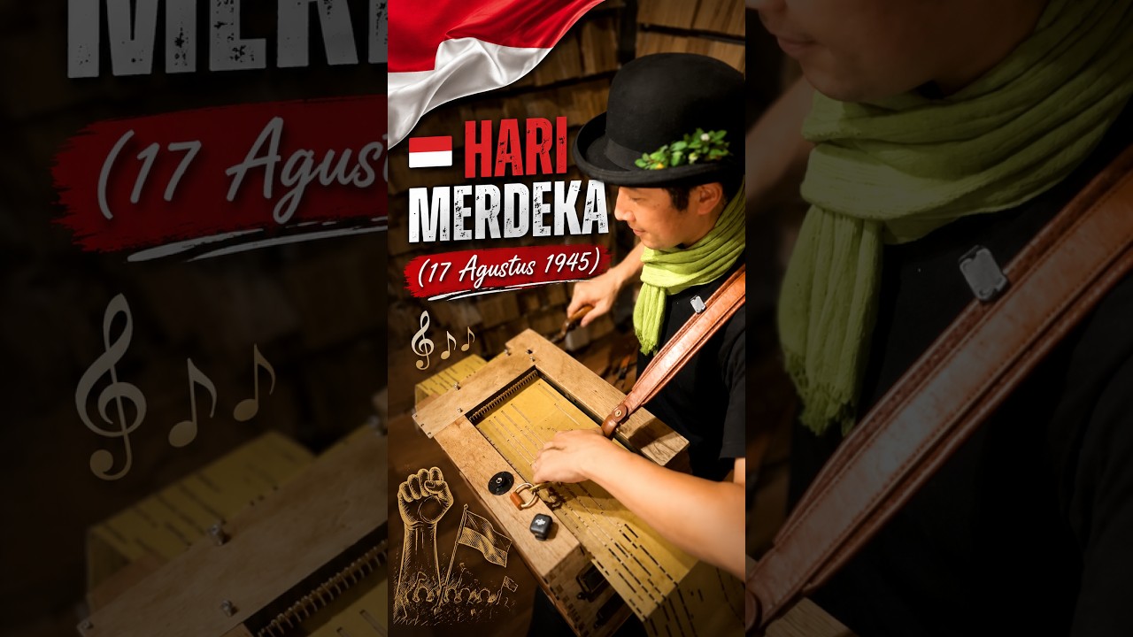 🇮🇩 インドネシア独立記念日「17 Agustus」を手回しオルガンで演奏!🌀