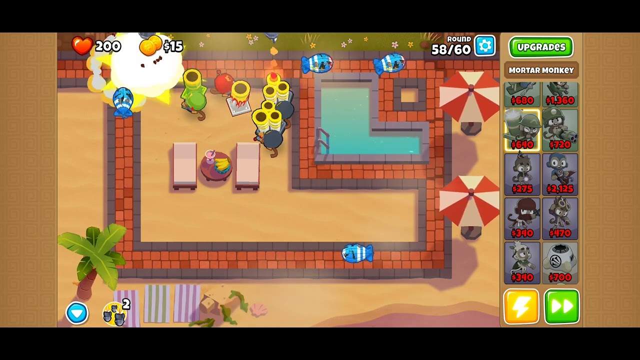 mortar monkey XP farm btd6 YouTube