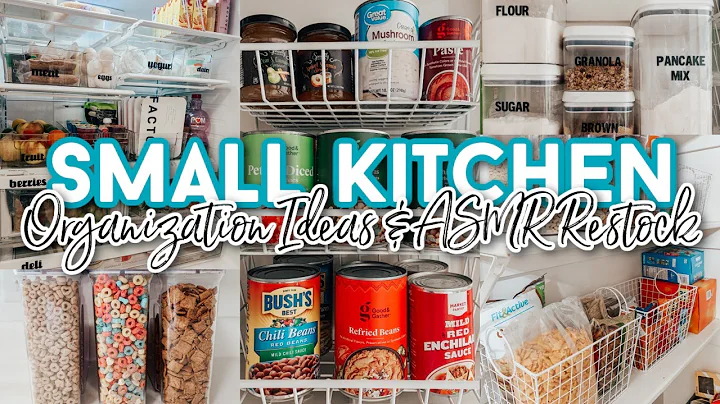 Small Kitchen Organization: ASMR Grocery Restock R...