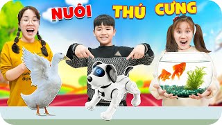 Thử Thách 1 Ngày Nuôi Thú Cưng ♥ Min Min TV Minh Khoa