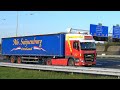 4K trucks, highway A16, Netherlands, 31 OCT 2019