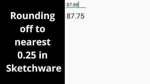 Rounding off to 0.25 in Sketchware