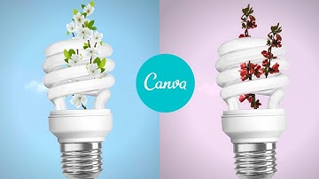 How to make 3D flower pop out effect from the bulb in Canva | Tutorial by DLC Ventures India