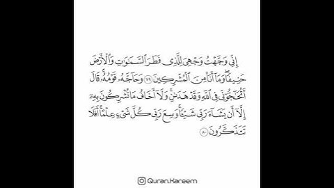 القارئ سعد الغامدي - سورة الأنعام - من الآية 79 إلى الآية 80