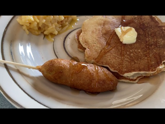 Pancakes and Sausage on a Stick - Amy Learns to Cook