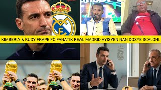 Kimberly ak Rudy frape fò fanatik real Madrid ayisyen ki pa vle Lionel Scaloni vinn coach real.