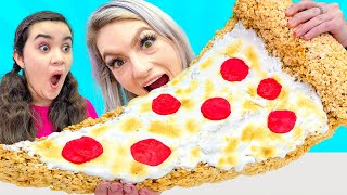 REAL FOOD VS CANDY MUKBANG FOOD CHALLENGE | LAST TO STOP EATING WINS BY SWEEDEE