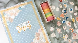 ASMR decorating my journal using Creative Fabrica ✧ cutting sounds, peeling sounds, soft music screenshot 2
