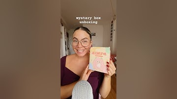 ASMR mystery box unboxing *giggle monster* #asmrunboxing #asmrtrigger