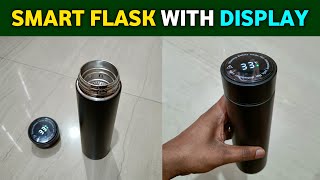 Smart flask | Smart flask with temperature display how to use | Smart flask water bottle