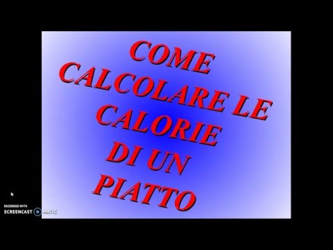 Video: Tre Modi Per Determinare Il Contenuto Calorico Di Un Piatto