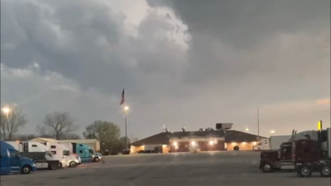 Trucking IA severe weather YouTube