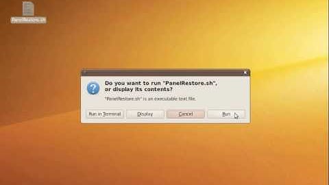 Restore the Default Gnome Panels in Ubuntu