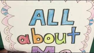 9/23 Writing - All About Me Book