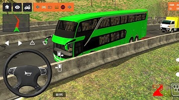 2025 new coach bus simulator 💥 || indonesia bus simulator part-142 #bus #game #simulator #comman  