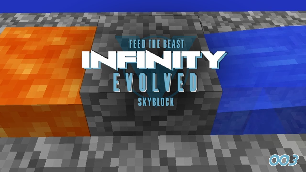 Cobblestone Generator | FTB Infinity Evolved Skyblock #003 - YouTube