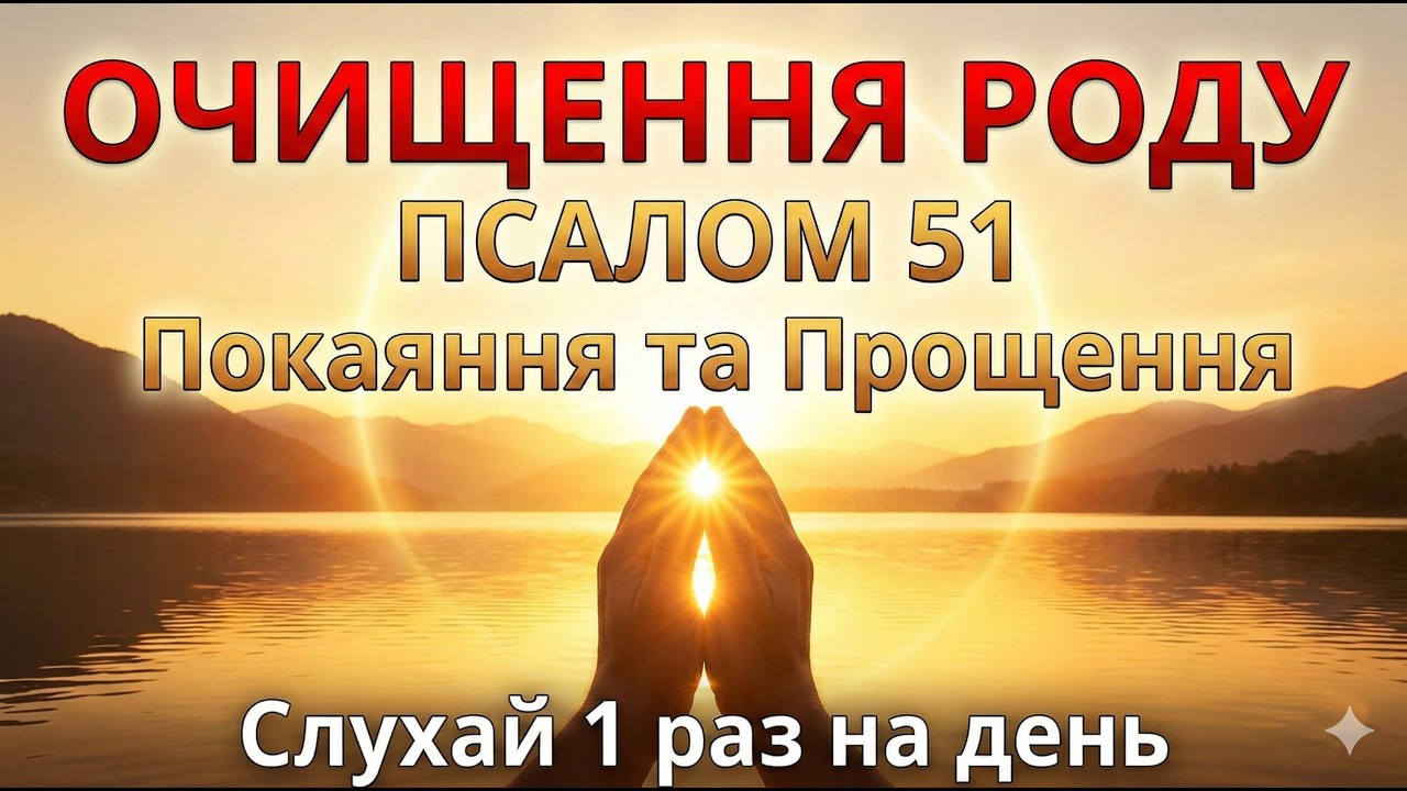 Сильна молитва за РІД та Псалом 51. Як очистити карму роду та знайти спокій.