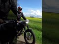 Henry Cole rides his Norton
