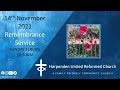 URC Harpenden 10:30 Sunday Service - Remembrance Sunday 14th November 2021