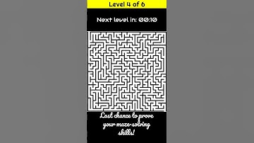 Maze Puzzle Brain Game: Can You Solve ALL 6 Levels FAST?