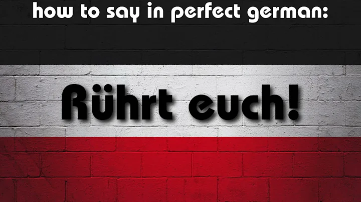How to say in perfect german pronunciation: Rührt euch! (stand easy!)