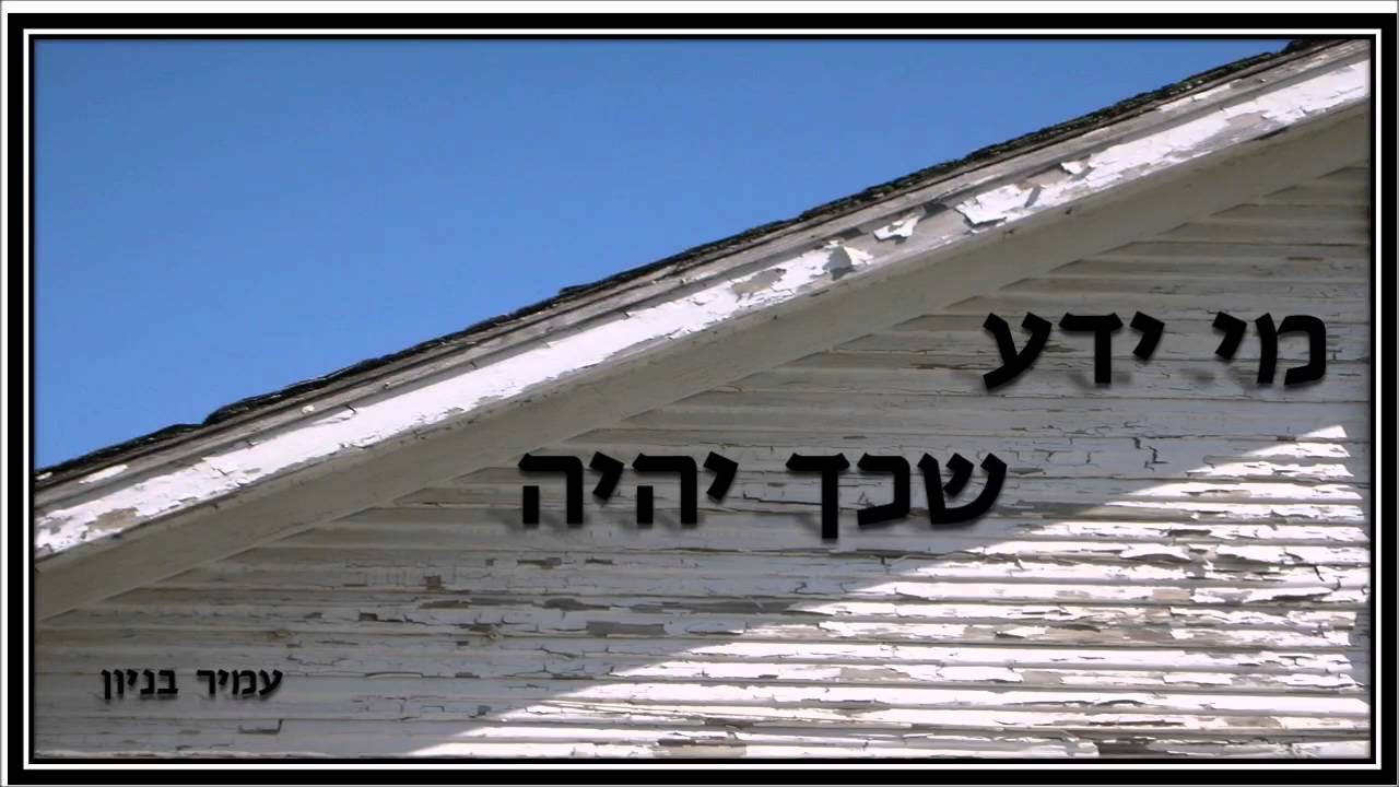 מי ידע שכך יהיה - עמיר בניון