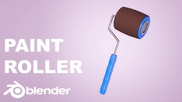 3D Modeling of a Paint Roller in Blender | Timelapse
